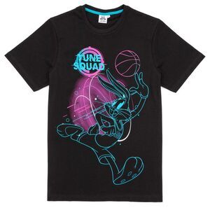 Space Jam Mens Bugs Bunny Pajama Set / Black/Vibrant Blue